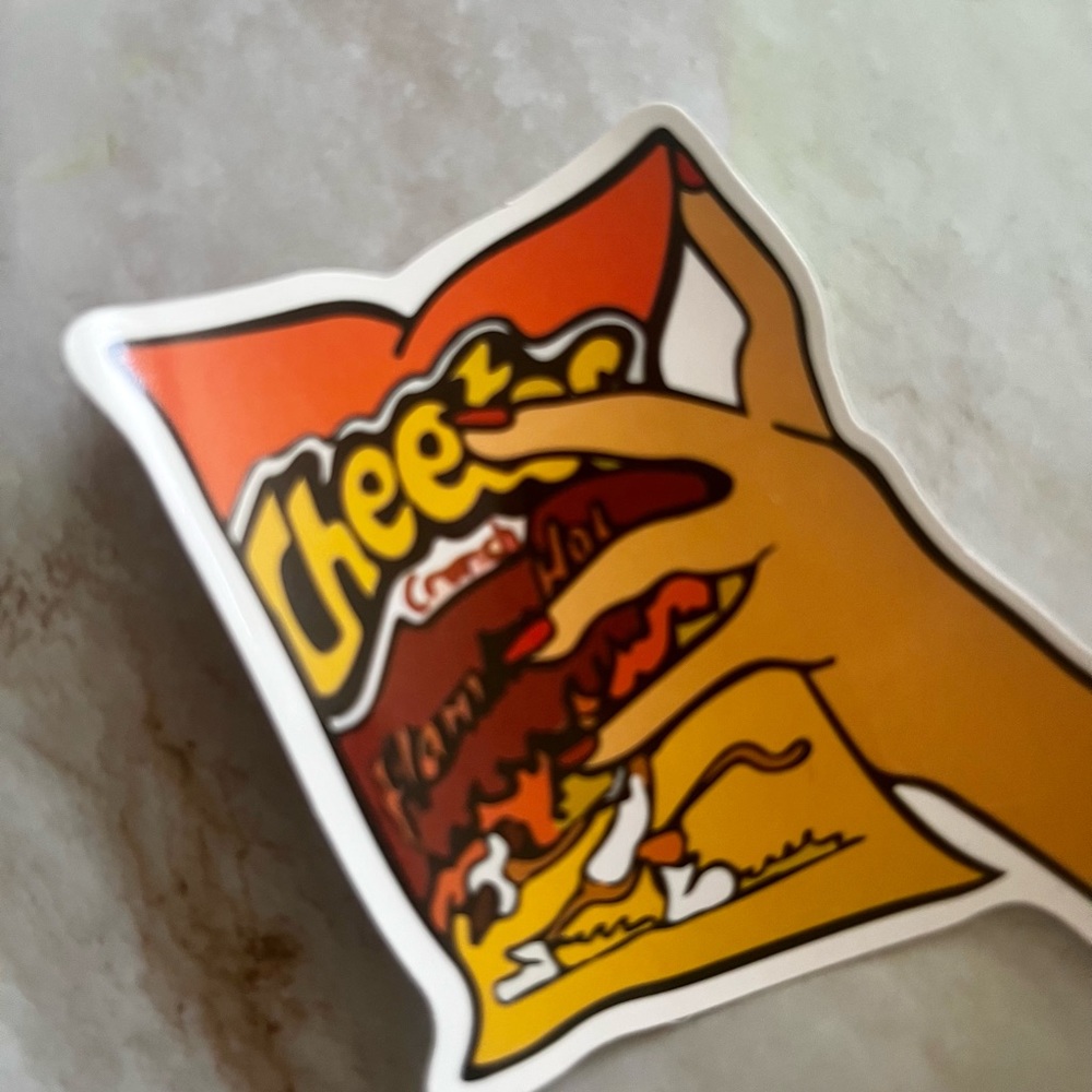 Cheetos Computer Bumper Sticker - Picture 2 of 5